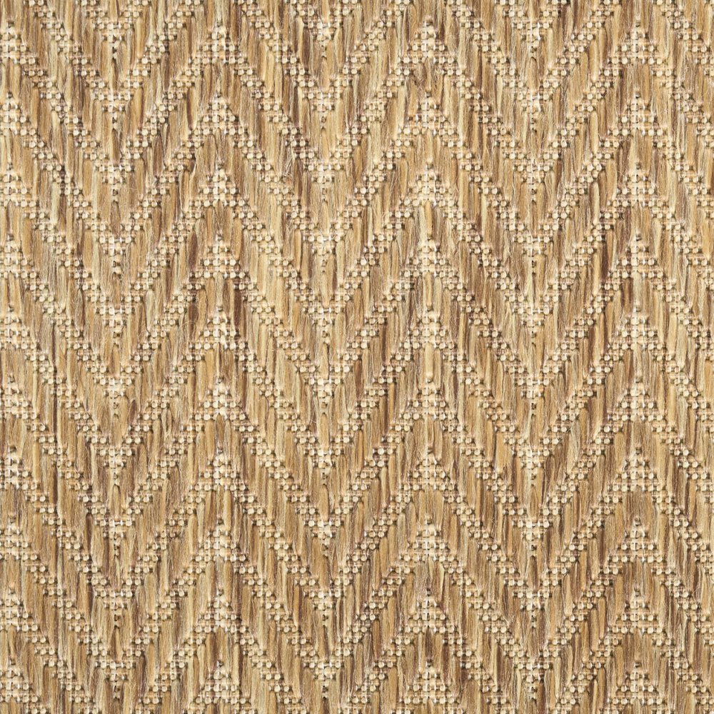 6' X 9' Natural Geometric Indoor Outdoor Area Rug — view 3