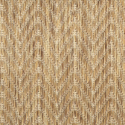 6' X 9' Natural Geometric Indoor Outdoor Area Rug