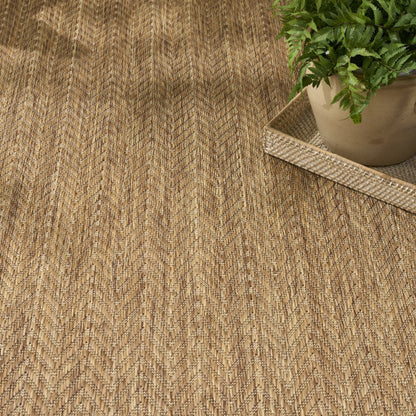6' X 9' Natural Geometric Indoor Outdoor Area Rug HomeRoots