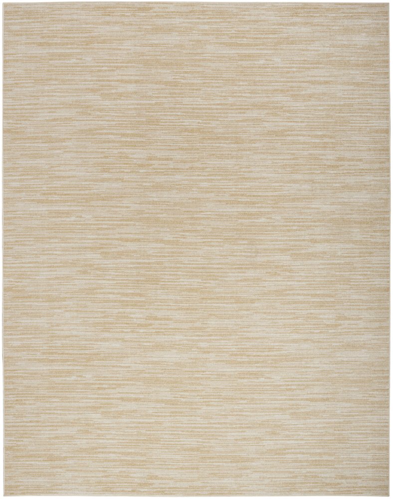 6' X 9' Ivory And Gold Abstract Indoor Outdoor Area Rug HomeRoots