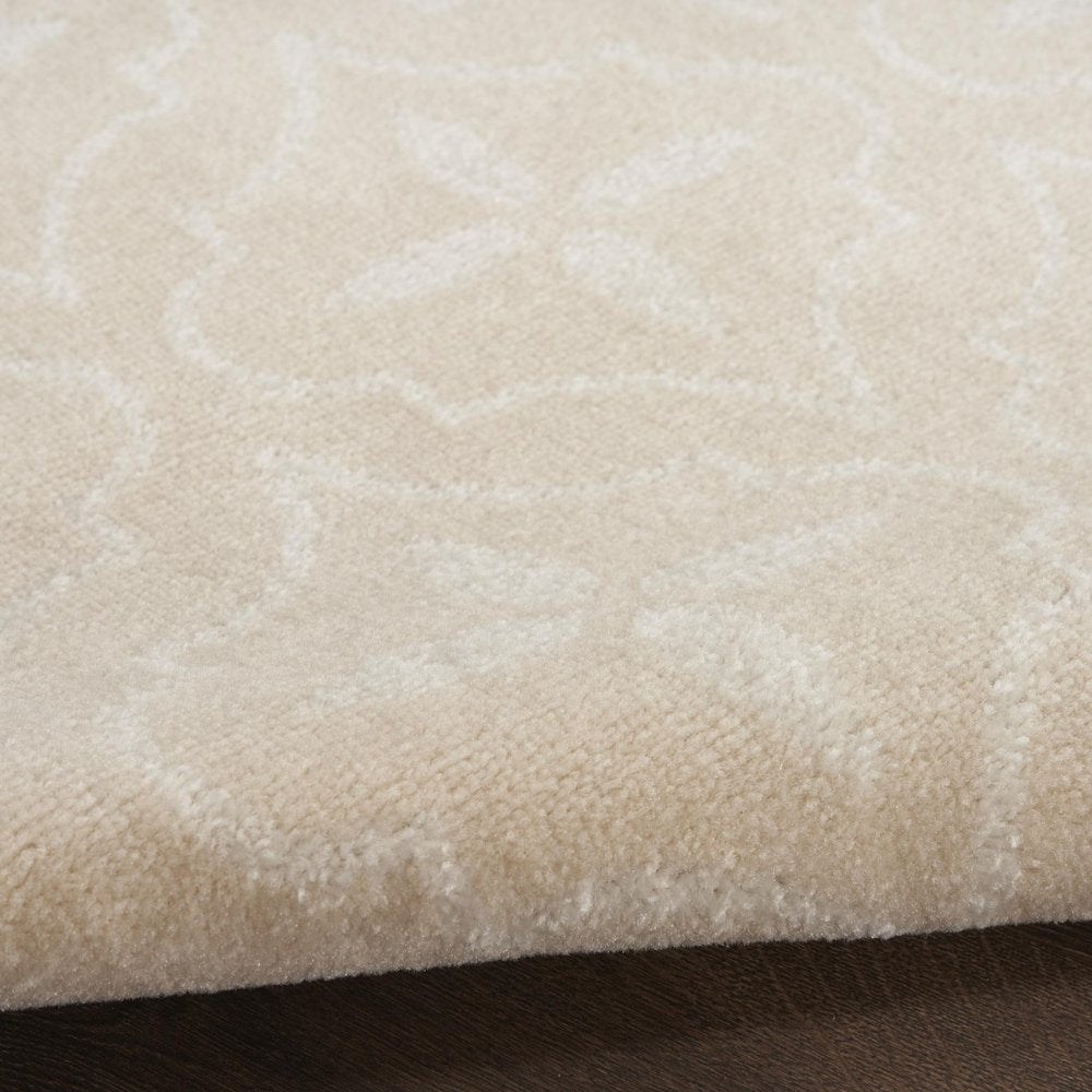 6' X 9' Ivory And Beige Geometric Indoor Outdoor Area Rug HomeRoots