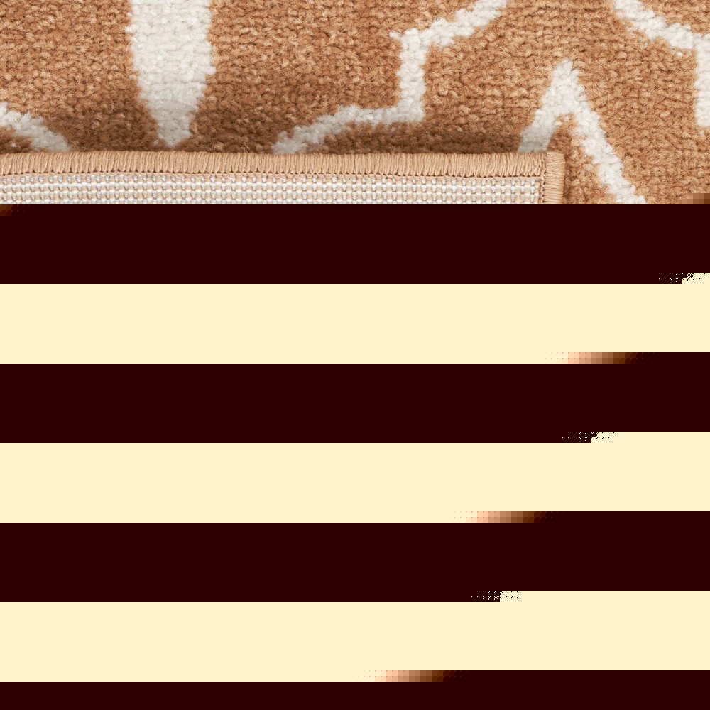 6' X 9' Copper Geometric Indoor Outdoor Area Rug — view 3
