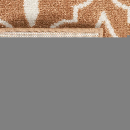 6' X 9' Copper Geometric Indoor Outdoor Area Rug HomeRoots