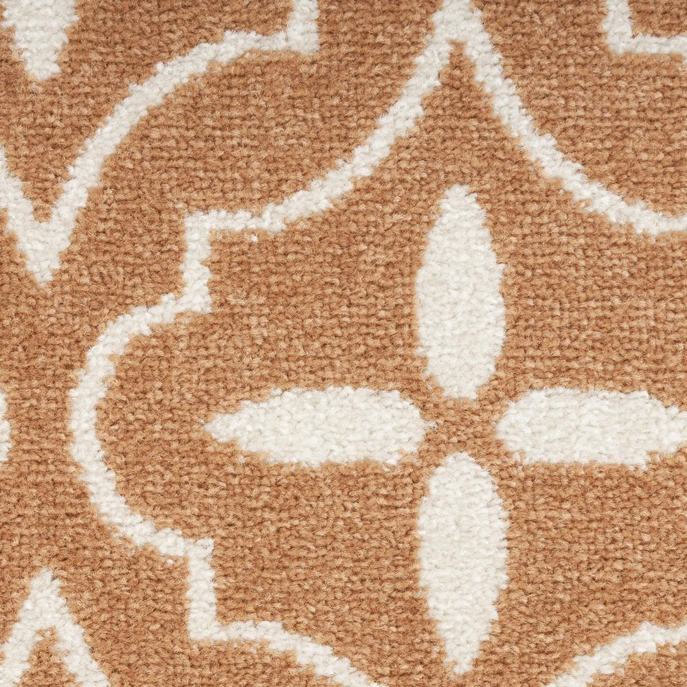 6' X 9' Copper Geometric Indoor Outdoor Area Rug HomeRoots