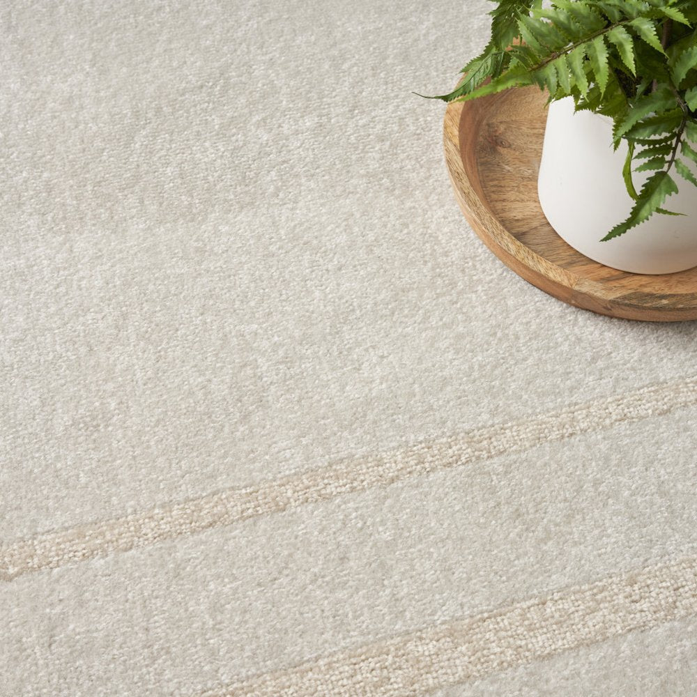 6' X 9' Ivory And Gold Indoor Outdoor Area Rug — view 7
