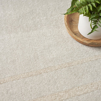 6' X 9' Ivory And Gold Indoor Outdoor Area Rug HomeRoots
