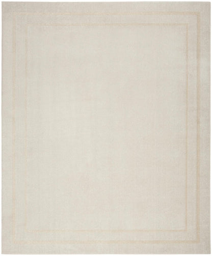 6' X 9' Ivory And Gold Indoor Outdoor Area Rug HomeRoots