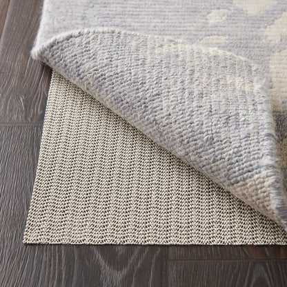 12' x 15' Ivory Striped Weave Non Slip Rug Pad HomeRoots