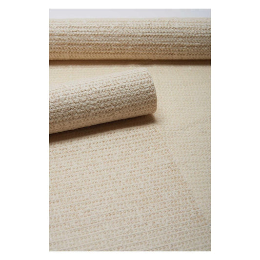 12' x 15' Ivory Striped Weave Non Slip Rug Pad