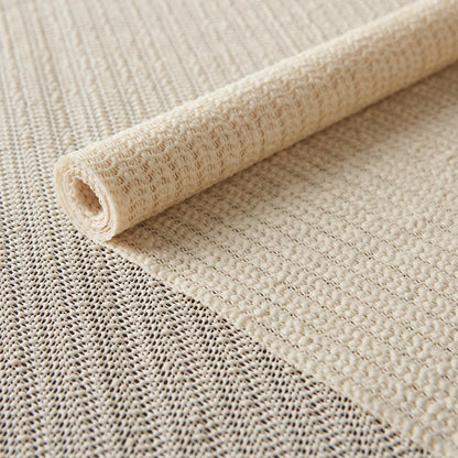 12' x 15' Ivory Striped Weave Non Slip Rug Pad HomeRoots