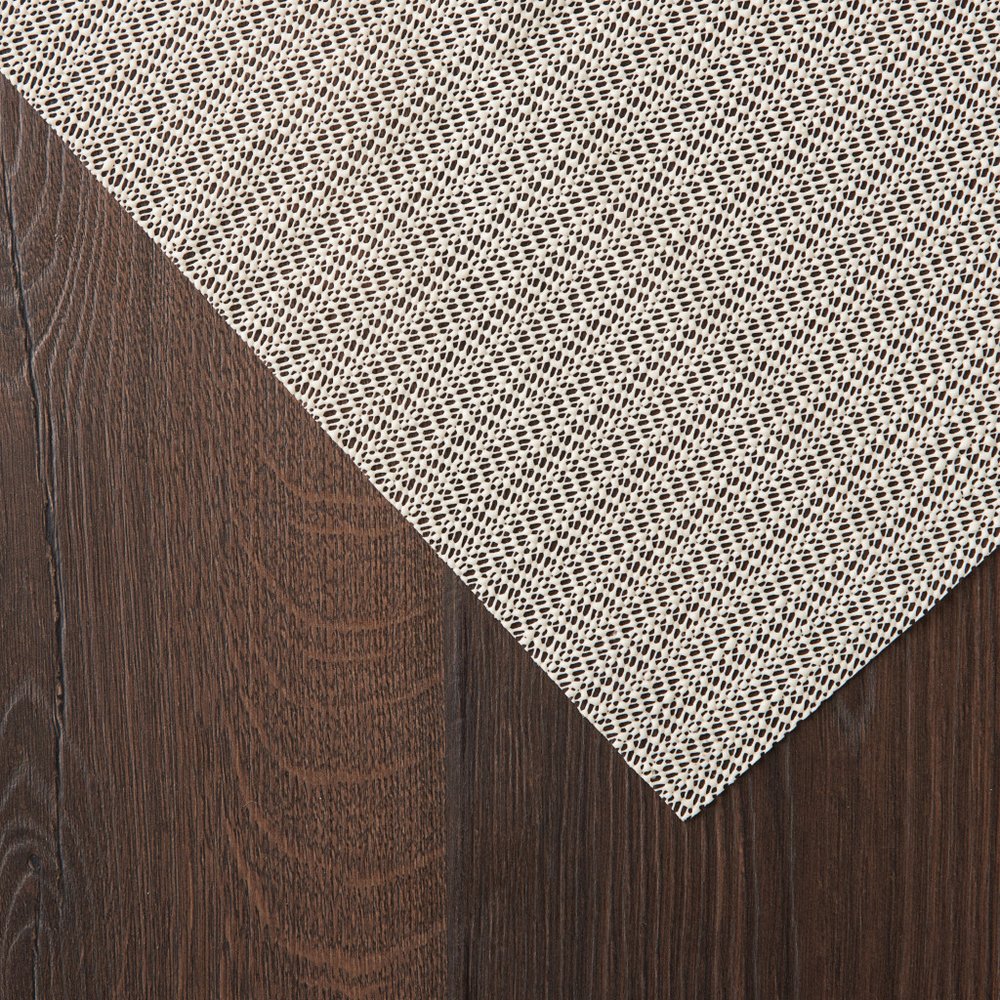 12' x 15' Ivory Striped Weave Non Slip Rug Pad — view 4