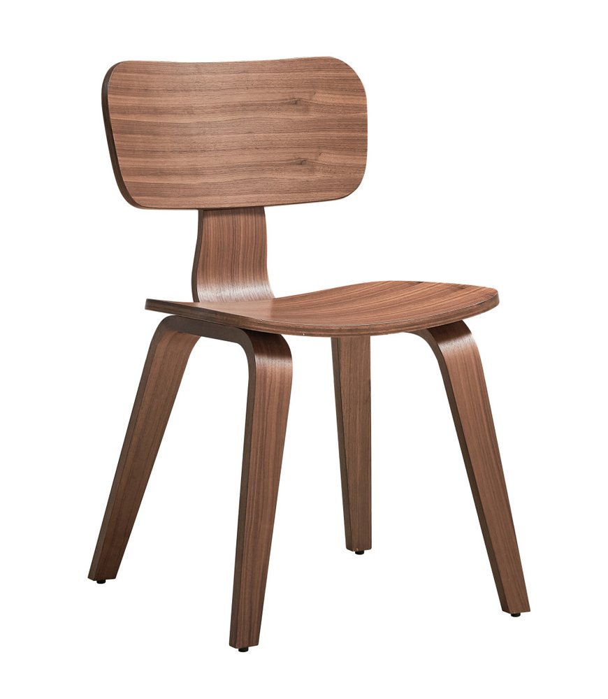 Set of Two Oak and Brown Solid Wood Open Back Dining Side Chairs HomeRoots