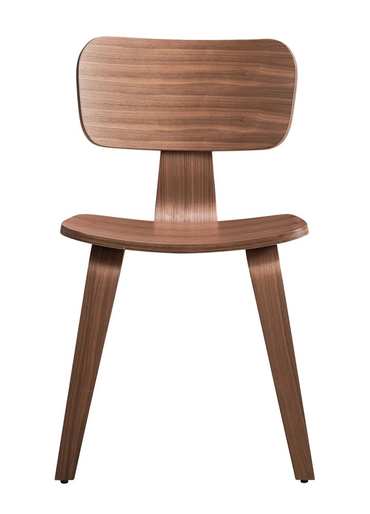 Set of Two Oak and Brown Solid Wood Open Back Dining Side Chairs HomeRoots