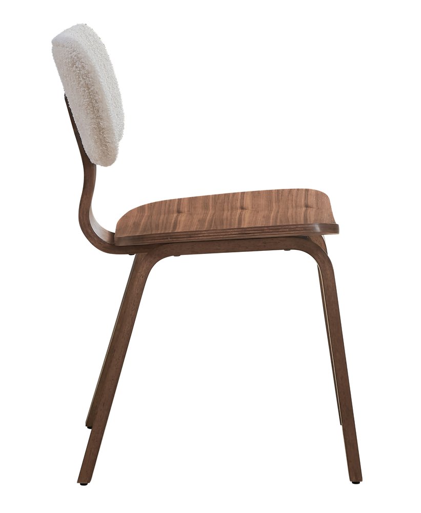 Set of Two Green and Brown Fabric Open Back Dining Side Chairs HomeRoots