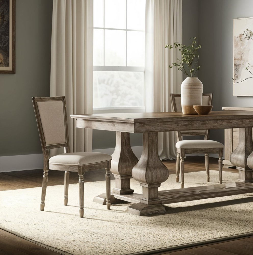 Set of Two Gray Upholstered Fabric And Solid Wood Dining Side Chairs HomeRoots