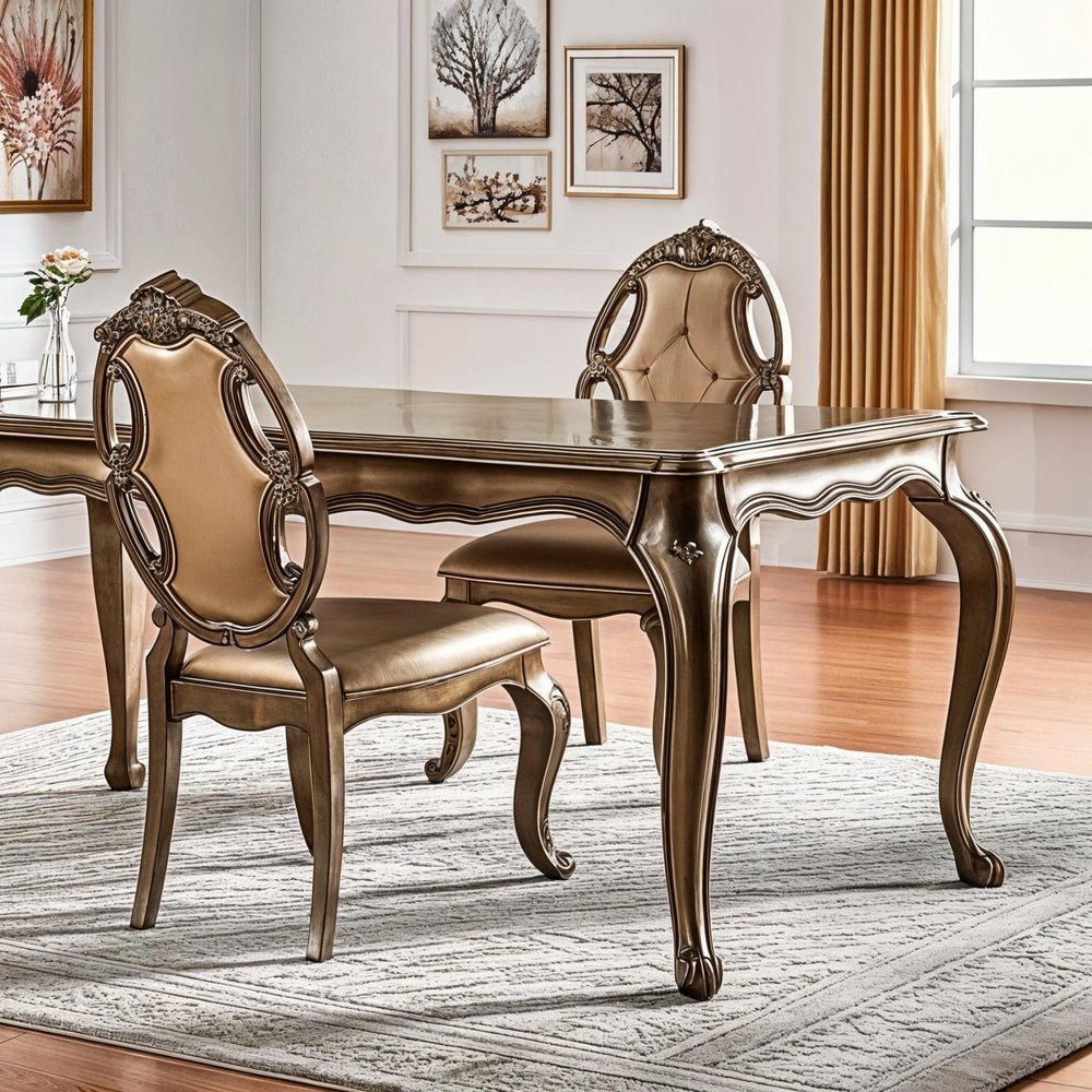 Set of Two Tufted Oak Upholstered Faux Leather And Solid Wood Dining Side Chairs HomeRoots