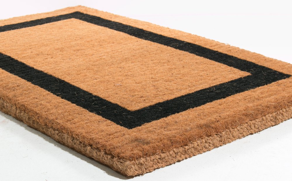 22" X 36" Brown and Black Coir Outdoor Door Mat — view 4