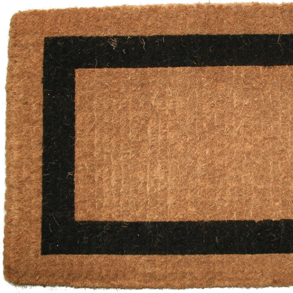 22" X 36" Brown and Black Coir Outdoor Door Mat — view 6