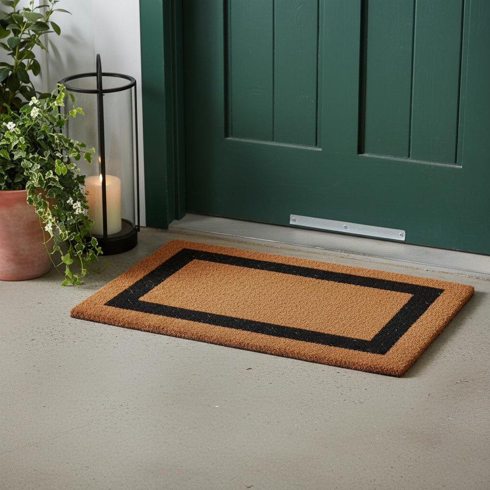 22" X 36" Brown and Black Coir Outdoor Door Mat — view 9
