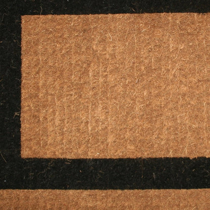 24" X 48" Brown and Black Coir Outdoor Door Mat