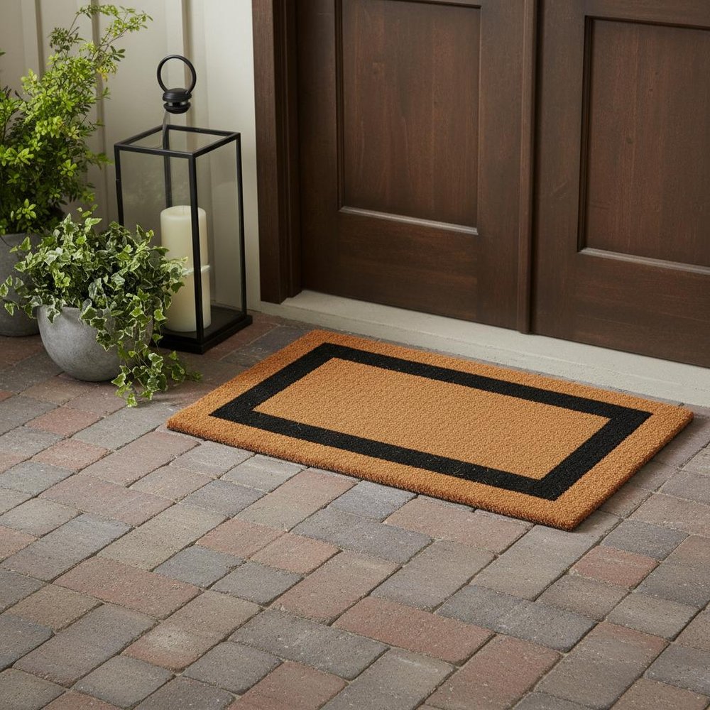 24" X 48" Brown and Black Coir Outdoor Door Mat — view 10
