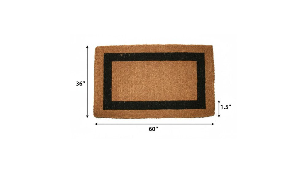 36" X 60" Brown and Black Coir Outdoor Door Mat — view 14