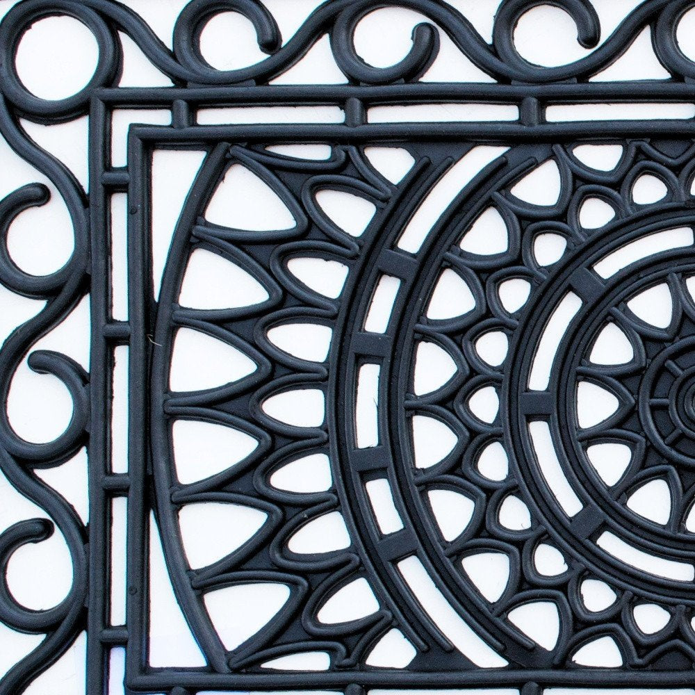 24" X 36" Black Rubber Outdoor Door Mat — view 5