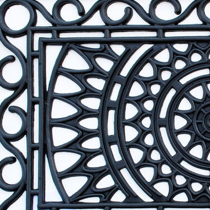 24" X 36" Black Rubber Outdoor Door Mat