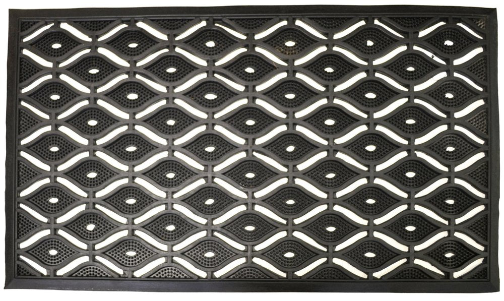 22" X 36" Black Rubber Outdoor Door Mat — view 6