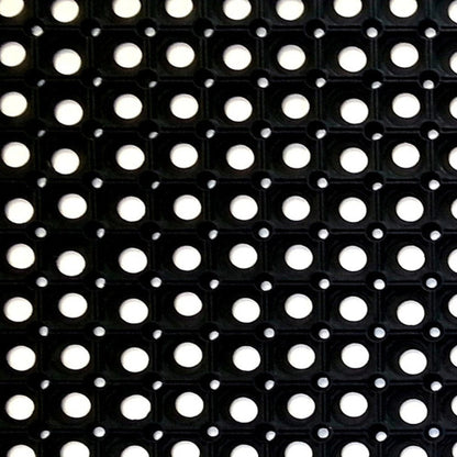 19" X 39" Black Rubber Outdoor Door Mat