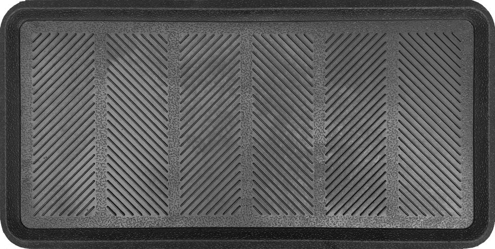 16" X 32" Black Rubber Outdoor Boot Tray — view 1