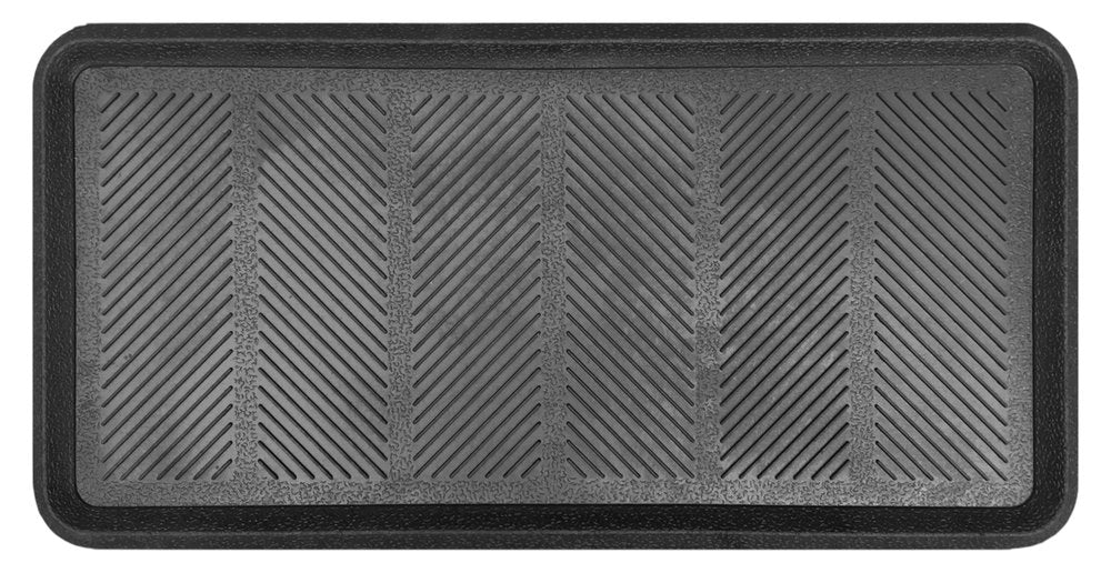 16" X 32" Black Rubber Outdoor Boot Tray — view 3