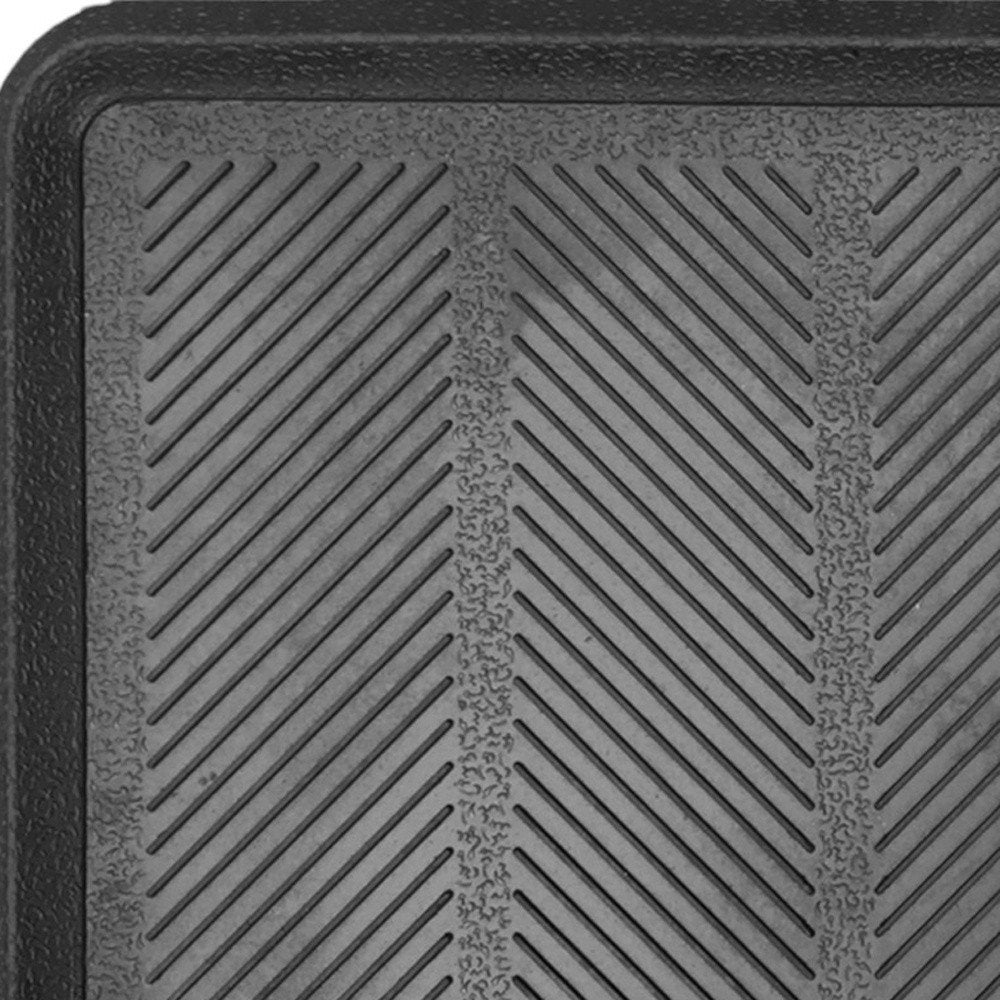 16" X 32" Black Rubber Outdoor Boot Tray — view 5