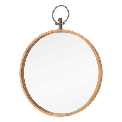 30" Bronze Round Metal Framed Accent Mirror HomeRoots