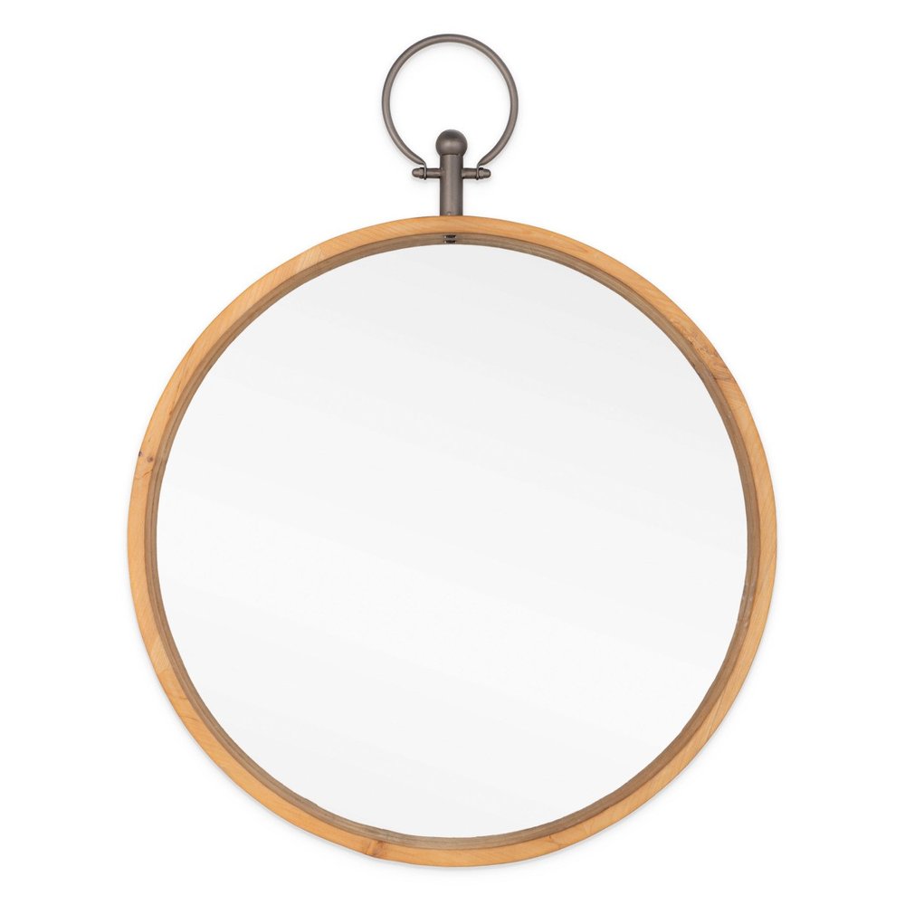 30" Bronze Round Metal Framed Accent Mirror HomeRoots