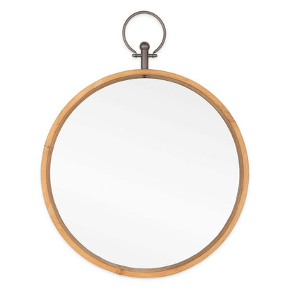 30" Bronze Round Metal Framed Accent Mirror HomeRoots