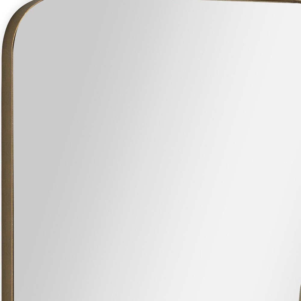28" Bronze Metal Accent Mirror HomeRoots