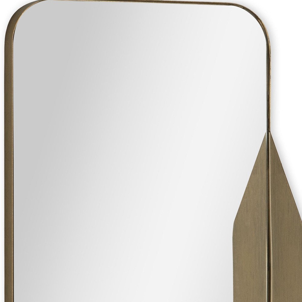 28" Bronze Metal Accent Mirror HomeRoots