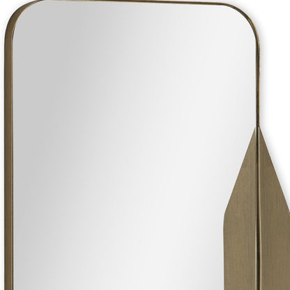 28" Bronze Metal Accent Mirror HomeRoots