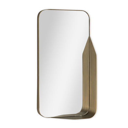 28" Bronze Metal Accent Mirror HomeRoots