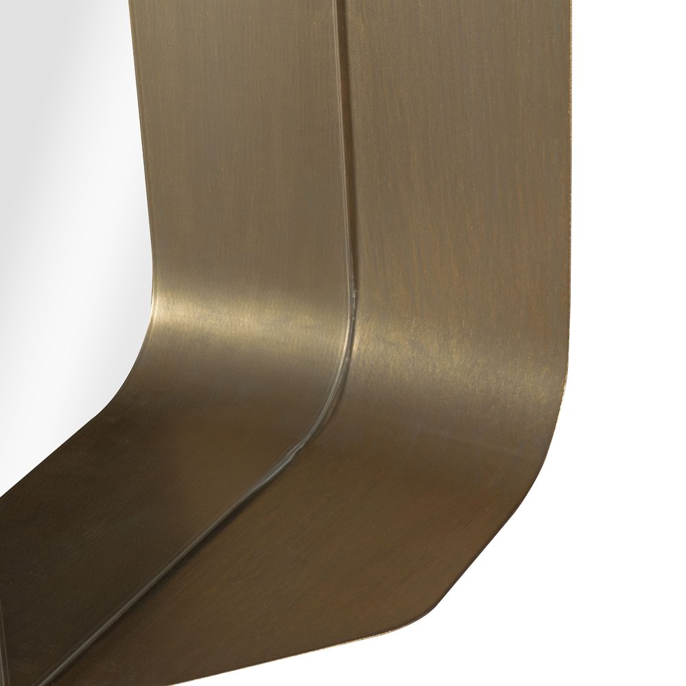 28" Bronze Metal Accent Mirror HomeRoots