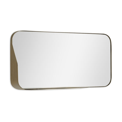 28" Bronze Metal Accent Mirror HomeRoots