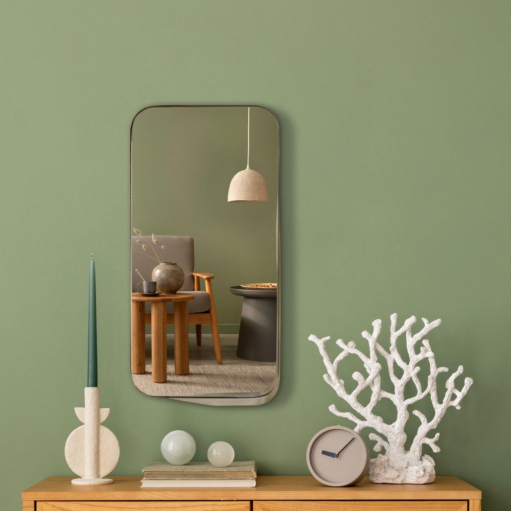 28" Bronze Metal Accent Mirror HomeRoots