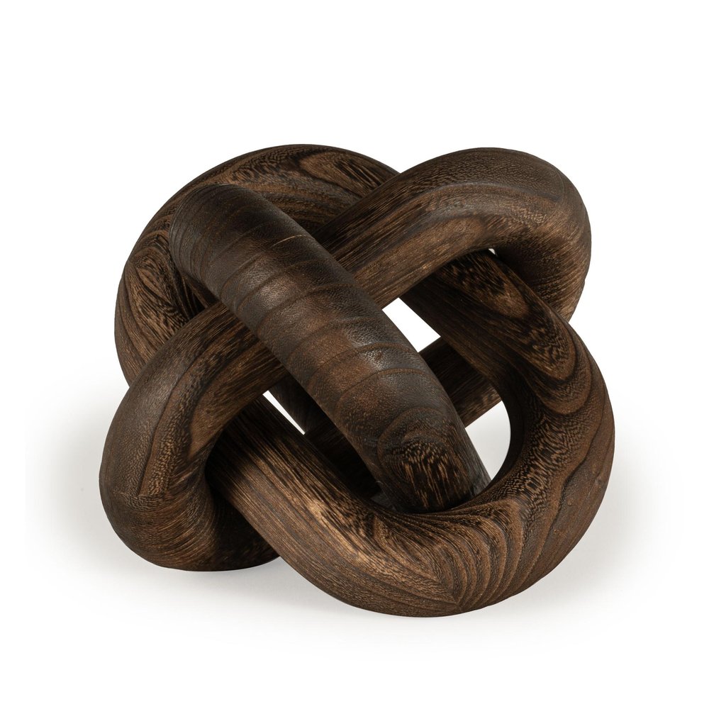 10" Brown Solid Wood Tabletop Sculpture HomeRoots