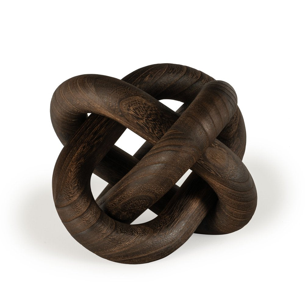 10" Brown Solid Wood Tabletop Sculpture HomeRoots
