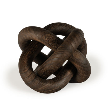 10" Brown Solid Wood Tabletop Sculpture HomeRoots