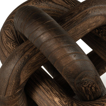 10" Brown Solid Wood Tabletop Sculpture HomeRoots