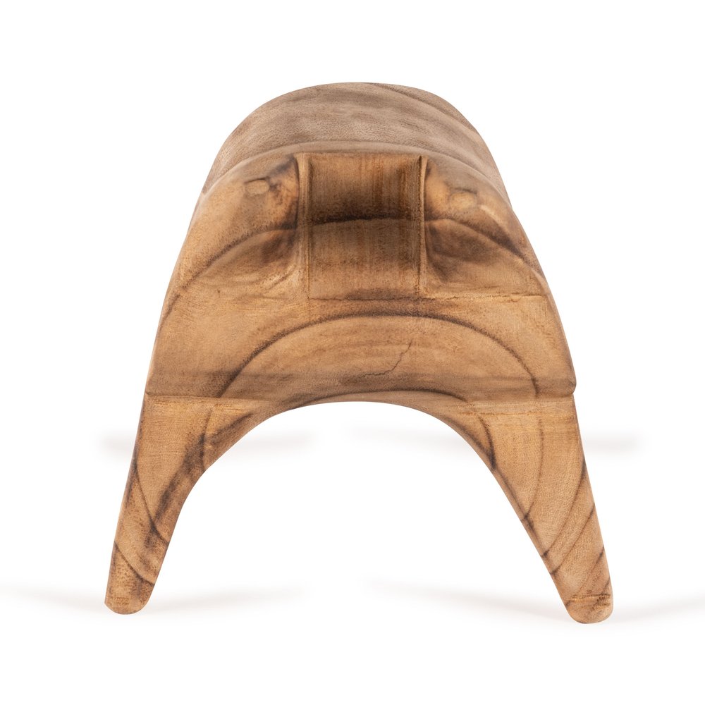 6" Brown Solid Wood Bull Tabletop Sculpture HomeRoots