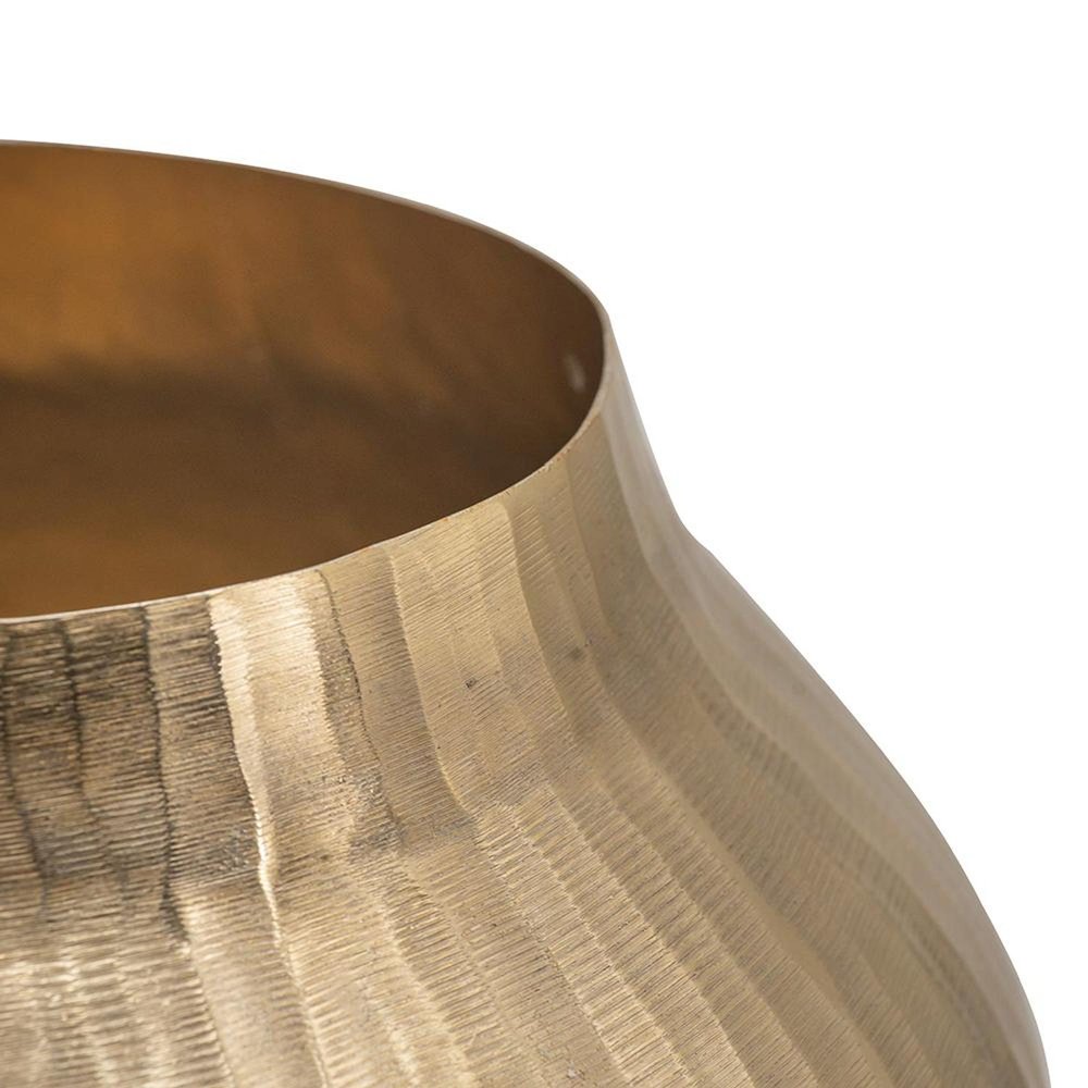 11" Gold Aluminum Round Table Vase HomeRoots