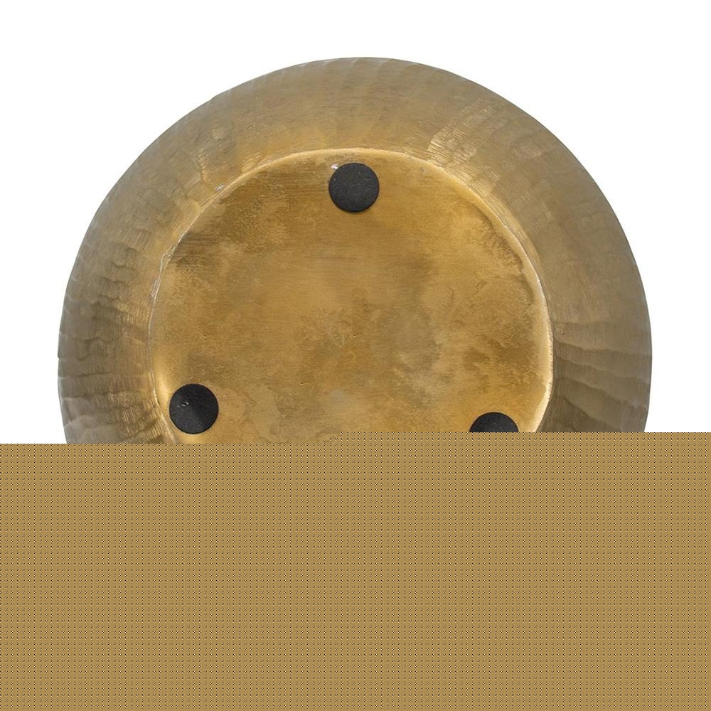 11" Gold Aluminum Round Table Vase HomeRoots